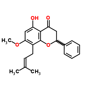 5-hydroxy-7-methoxy-8-(3-methylbut-2-en-1-yl)-2-phenyl-2,3-dihydro-4H-chromen-4-one