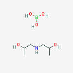 orthoboric acid, compound with 1,1'-iminodipropan-2-ol