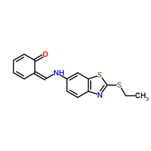 (6Z)-6-({[2-(ethylsulfanyl)-1,3-benzothiazol-6-yl]amino}methylidene)cyclohexa-2,4-dien-1-one