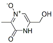 2(1H)-Pyrazinone,  6-(hydroxymethyl)-3-methyl-,  4-oxide