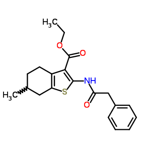 ethyl 6-methyl-2-[(phenylacetyl)amino]-4,5,6,7-tetrahydro-1-benzothiophene-3-carboxylate