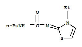 UREA, BUTYL(3-ETHYL-2(3H)-THIAZOLYLIDENE)-