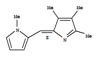 1H-Pyrrole,1-methyl-2-[(Z)-(3,4,5-trimethyl-2H-pyrrol-2-ylidene)methyl]-