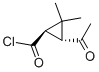 CYCLOPROPANECARBONYL CHLORIDE,3-ACETYL-2,2-DIMETHYL-,TRANS-