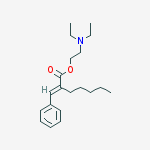 2-(diethylamino)ethyl (2E)-2-(phenylmethylidene)heptanoate
