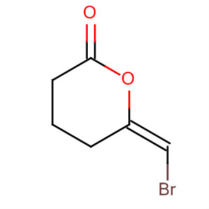 2H-Pyran-2-one, 6-(bromomethylene)tetrahydro-, (E)-