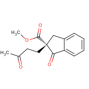 1H-Indene-2-carboxylic acid, 2,3-dihydro-1-oxo-2-(3-oxobutyl)-, methylester, (R)-