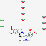 (2s,3r,11bs)-2-[[(1r)-6,7-dimethoxy-1,2,3,4-tetrahydroisoquinolin-1-yl]methyl]-3-ethyl-9,10-dimethoxy-2,3,4,6,7,11b-hexahydro-1h-benzo[a]quinolizine;heptahydrate;dihydrochloride