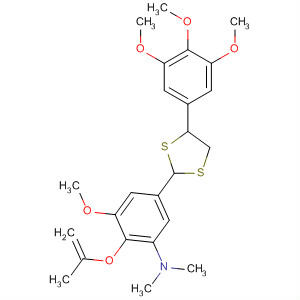 Benzenamine,3-methoxy-N,N-dimethyl-2-(2-propenyloxy)-5-[4-(3,4,5-trimethoxyphenyl)-1,3-dithiolan-2-yl]-