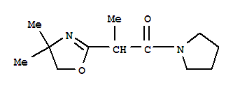 1-Propanone,2-(4,5-dihydro-4,4-dimethyl-2-oxazolyl)-1-(1-pyrrolidinyl)-