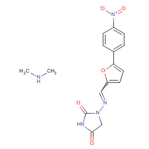2,4-Imidazolidinedione,1-[[[5-(4-nitrophenyl)-2-furanyl]methylene]amino]-, compd. withN-methylmethanamine (1:1)