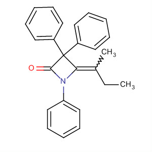 2-Azetidinone, 4-(1-methylpropylidene)-1,3,3-triphenyl-