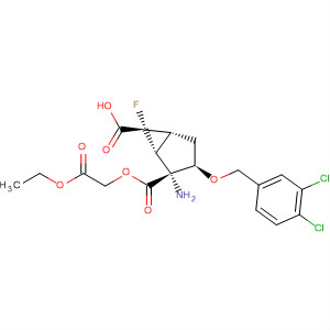 Bicyclo[3.1.0]hexane-2,6-dicarboxylic acid,2-amino-3-[(3,4-dichlorophenyl)methoxy]-6-fluoro-,6-(2-ethoxy-2-oxoethyl) ester, (1R,2R,3R,5R,6R)-