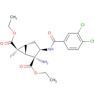 Bicyclo[3.1.0]hexane-2,6-dicarboxylic acid,2-amino-3-[(3,4-dichlorobenzoyl)amino]-6-fluoro-, diethyl ester,(1R,2R,3R,5R,6R)-