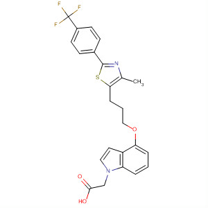 1H-Indole-1-acetic acid,4-[3-[4-methyl-2-[4-(trifluoromethyl)phenyl]-5-thiazolyl]propoxy]-