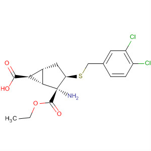 Bicyclo[3.1.0]hexane-2,6-dicarboxylic acid,2-amino-3-[[(3,4-dichlorophenyl)methyl]thio]-, 2-ethyl ester,(1S,2S,3R,5R,6S)-