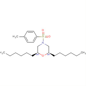 Morpholine, 2,6-dihexyl-4-[(4-methylphenyl)sulfonyl]-, (2R,6S)-rel-