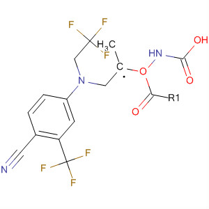 Carbamic acid,[2-[[4-cyano-3-(trifluoromethyl)phenyl](2,2,2-trifluoroethyl)amino]ethyl]-,methyl ester