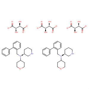 3-Piperidinamine,N-([1,1'-biphenyl]-2-ylmethyl)-N-(tetrahydro-2H-pyran-4-yl)-, (3S)-,(2R,3R)-2,3-dihydroxybutanedioate (2:3)