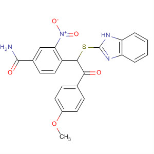 Benzamide,4-[1-(1H-benzimidazol-2-ylthio)-2-(4-methoxyphenyl)-2-oxoethyl]-3-nitro-
