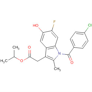 1H-Indole-3-acetic acid,1-(4-chlorobenzoyl)-6-fluoro-5-hydroxy-2-methyl-, 1-methylethyl ester