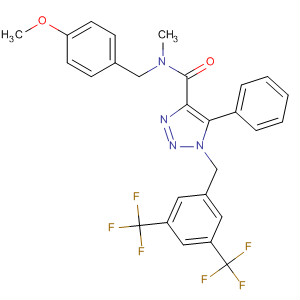 1H-1,2,3-Triazole-4-carboxamide,1-[[3,5-bis(trifluoromethyl)phenyl]methyl]-N-[(4-methoxyphenyl)methyl]-N-methyl-5-phenyl-