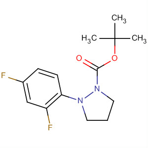 1-Pyrazolidinecarboxylic acid, 2-(2,4-difluorophenyl)-, 1,1-dimethylethylester