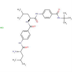 Benzamide,4-[[(2S)-2-[[4-[[(2S)-2-amino-4-methyl-1-oxopentyl]amino]benzoyl]amino]-4-methyl-1-oxopentyl]amino]-N-(1,1-dimethylethyl)-,monohydrochloride