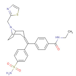 Benzamide,4-[[4-(aminosulfonyl)phenyl][8-(2-thiazolylmethyl)-8-azabicyclo[3.2.1]oct-3-ylidene]methyl]-N-ethyl-