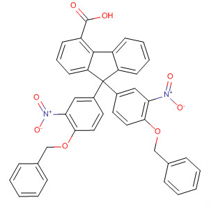 9H-Fluorene-4-carboxylic acid,9,9-bis[3-nitro-4-(phenylmethoxy)phenyl]-