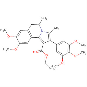 Pyrrolo[2,1-a]isoquinoline-1-carboxylic acid,5,6-dihydro-8,9-dimethoxy-3,5-dimethyl-2-(3,4,5-trimethoxyphenyl)-,ethyl ester