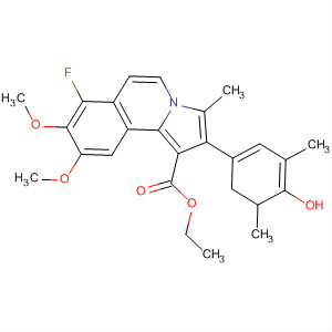 Pyrrolo[2,1-a]isoquinoline-1-carboxylic acid,7-fluoro-5,6-dihydro-2-(4-hydroxy-3,5-dimethylphenyl)-8,9-dimethoxy-3-methyl-, ethyl ester