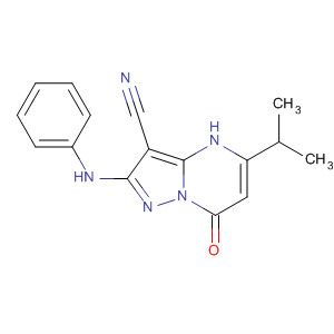 Pyrazolo[1,5-a]pyrimidine-3-carbonitrile,4,7-dihydro-5-(1-methylethyl)-7-oxo-2-(phenylamino)-