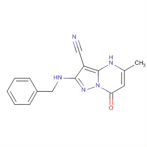 Pyrazolo[1,5-a]pyrimidine-3-carbonitrile,4,7-dihydro-5-methyl-7-oxo-2-[(phenylmethyl)amino]-