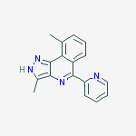 1H-Pyrazolo[4,3-c]isoquinoline, 3,9-dimethyl-5-(2-pyridinyl)-