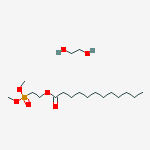 Dodecanoic acid, 2-(dimethoxyphosphinyl)ethyl ester, reaction products with polyethylene glycol