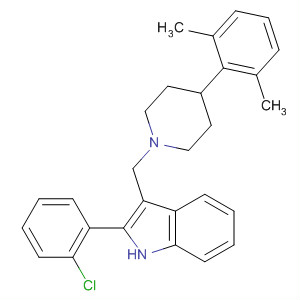 1H-Indole,2-(2-chlorophenyl)-3-[[4-(2,6-dimethylphenyl)-1-piperidinyl]methyl]-