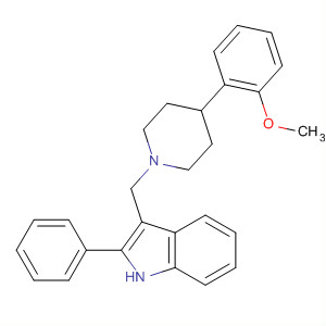 1H-Indole, 3-[[4-(2-methoxyphenyl)-1-piperidinyl]methyl]-2-phenyl-