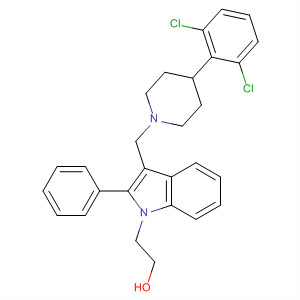 1H-Indole-1-ethanol,3-[[4-(2,6-dichlorophenyl)-1-piperidinyl]methyl]-2-phenyl-