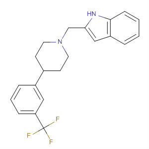 1H-Indole, 2-[[4-[3-(trifluoromethyl)phenyl]-1-piperidinyl]methyl]-
