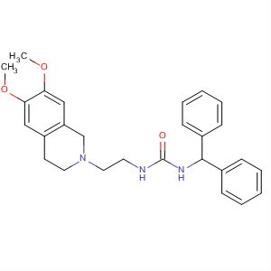 Urea,N-[2-(3,4-dihydro-6,7-dimethoxy-2(1H)-isoquinolinyl)ethyl]-N'-(diphenylmethyl)-