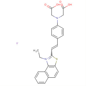 Naphtho[1,2-d]thiazolium,2-[2-[4-[bis(carboxymethyl)amino]phenyl]ethenyl]-1-ethyl-, iodide
