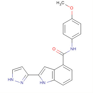 1H-Indole-4-carboxamide, N-(4-methoxyphenyl)-2-(1H-pyrazol-3-yl)-