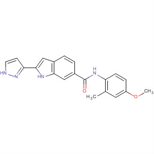 1H-Indole-6-carboxamide,N-(4-methoxy-2-methylphenyl)-2-(1H-pyrazol-3-yl)-