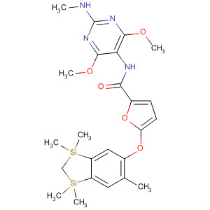 2-Furancarboxamide,5-[(2,3-dihydro-1,1,3,3,6-pentamethyl-1H-1,3-disilainden-5-yl)oxy]-N-[4,6-dimethoxy-2-(methylamino)-5-pyrimidinyl]-