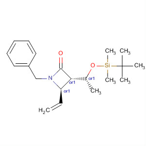 2-Azetidinone,3-[(1R)-1-[[(1,1-dimethylethyl)dimethylsilyl]oxy]ethyl]-4-ethenyl-1-(phenylmethyl)-, (3S,4R)-rel-