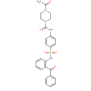 1-Piperazinecarboxamide,4-acetyl-N-[4-[[(2-benzoylphenyl)amino]sulfonyl]phenyl]-