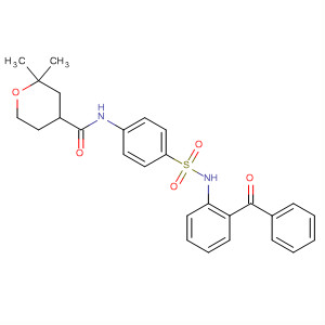 2H-Pyran-4-carboxamide,N-[4-[[(2-benzoylphenyl)amino]sulfonyl]phenyl]tetrahydro-2,2-dimethyl-