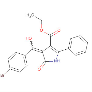 1H-Pyrrole-3-carboxylic acid,4-[(4-bromophenyl)hydroxymethylene]-4,5-dihydro-5-oxo-2-phenyl-,ethyl ester