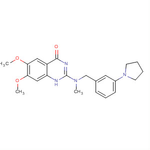 4(1H)-Quinazolinone,6,7-dimethoxy-2-[methyl[[3-(1-pyrrolidinyl)phenyl]methyl]amino]-